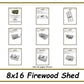 Firewood Shed Plans 8x16 - PDF Download