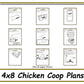 Chicken Coop 4x8 Plans - PDF Download