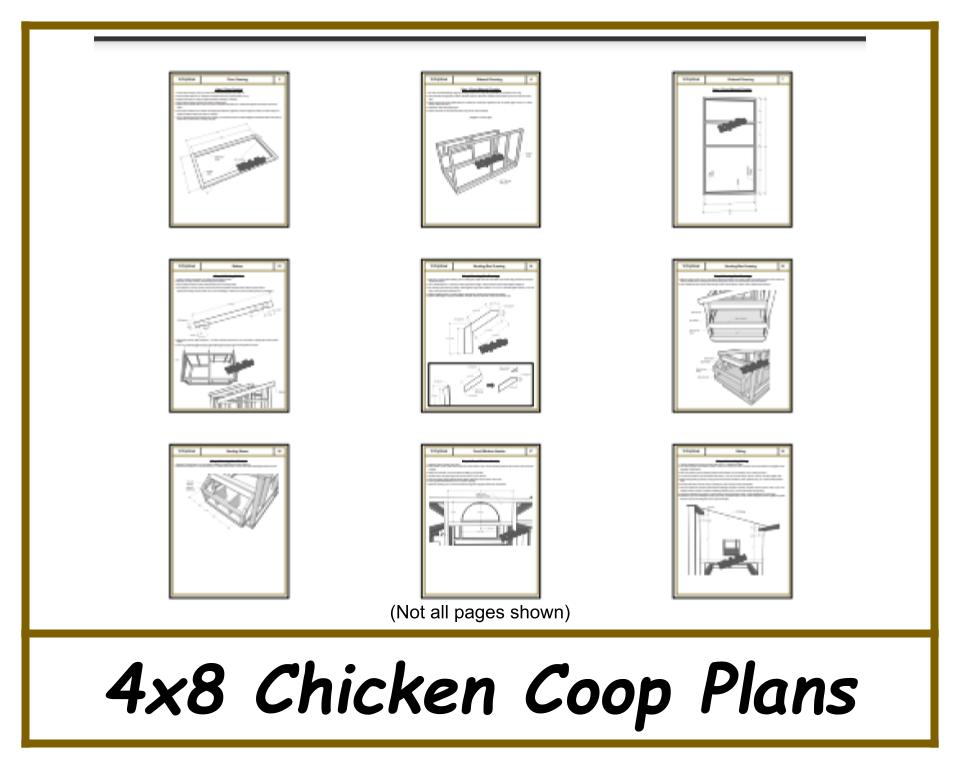 Chicken Coop 4x8 Plans - PDF Download