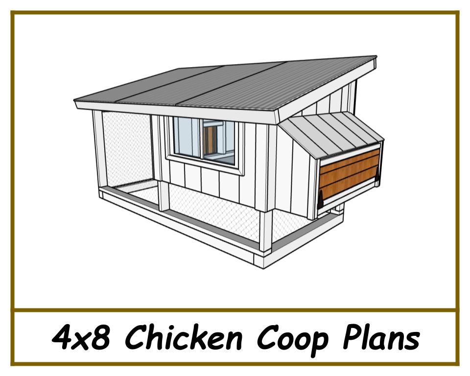 Chicken Coop 4x8 Plans - PDF Download