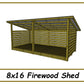 Firewood Shed Plans 8x16 - PDF Download