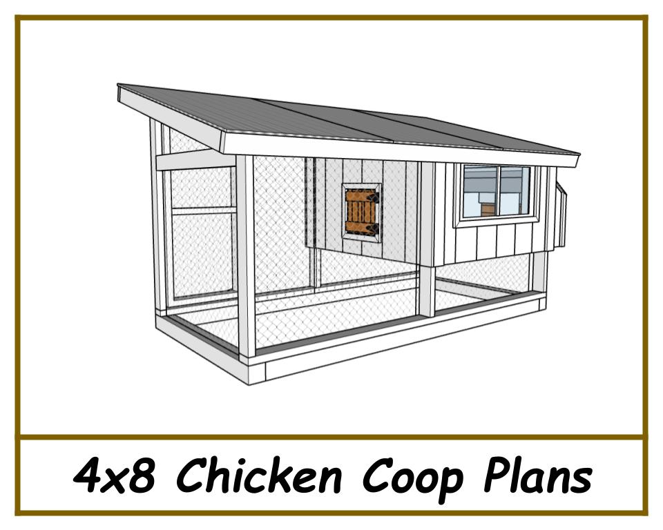 Chicken Coop 4x8 Plans - PDF Download