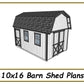 10x16 Barn Shed Plans