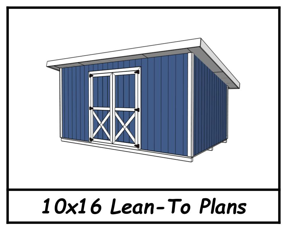 10x16 Lean-To Plans