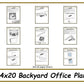 14x20 Backyard Office Plans