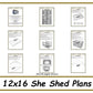 12x16 She Shed Plans