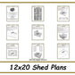 12x20 Storage Shed Plans
