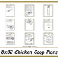 8x32 Chicken Coop Plans with Run - Gable Chicken Coop