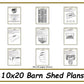 10x20 Barn Shed Plans