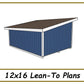 12x16 Lean-To Shed Plans