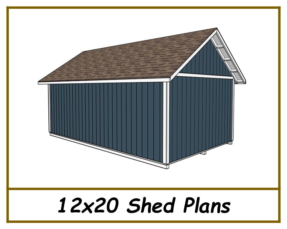 12x20 Storage Shed Plans