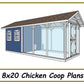 8x20 Chicken Coop Plans with Run - Gable Chicken Coop