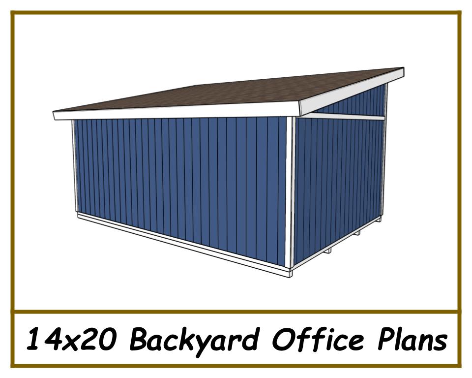 14x20 Backyard Office Plans