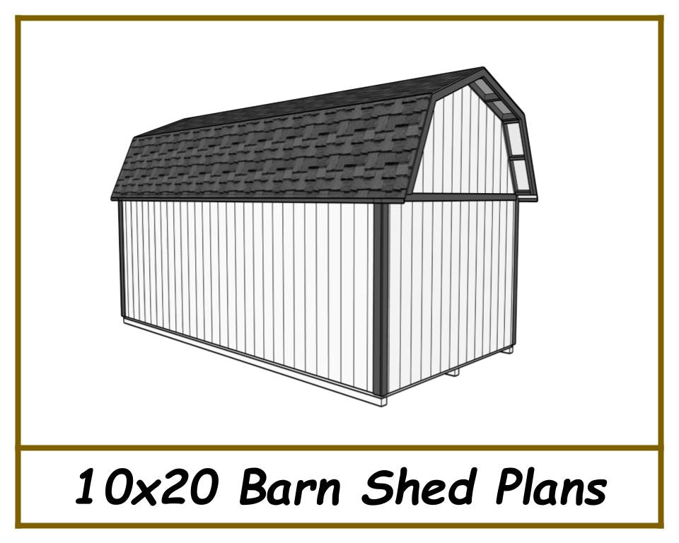 10x20 Barn Shed Plans