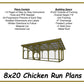 8x20 Chicken Run Plans