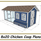 8x20 Chicken Coop Plans with Run - Gable Chicken Coop