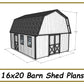 16x20 Barn Shed Plans