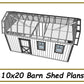 10x20 Barn Shed Plans