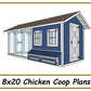 8x20 Chicken Coop Plans with Run - Gable Chicken Coop
