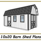 10x20 Barn Shed Plans