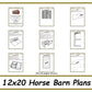 12x20 Horse Barn Plans - 2 Stall