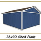 16x20 Shed Plans
