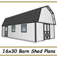 16x30 Barn Shed Plans