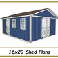 16x20 Shed Plans
