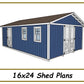 16x24 Shed Plans