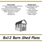 8x12 Barn Shed Plans
