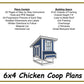 6x4 Chicken Coop Plans