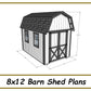 8x12 Barn Shed Plans