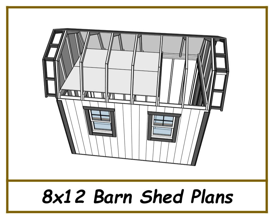 8x12 Barn Shed Plans