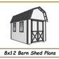 8x12 Barn Shed Plans