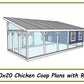 10x20 Chicken Coop Plans with Run
