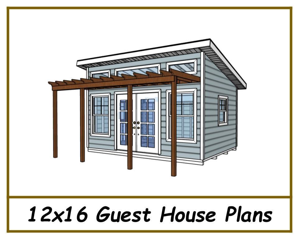 Digital - 12x16 Guest House Plans