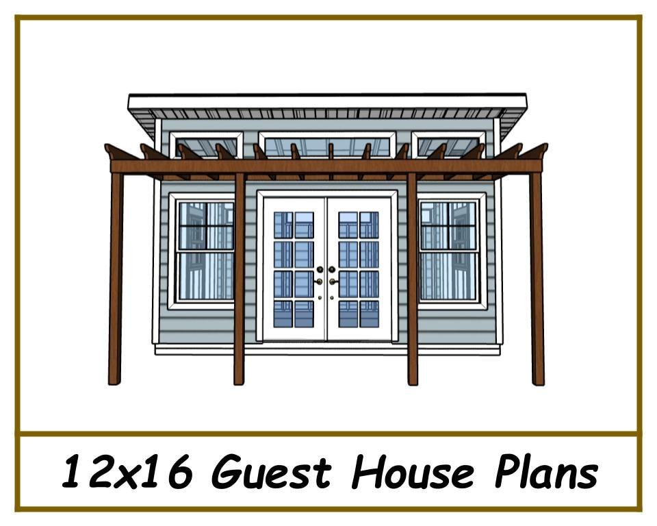 Digital - 12x16 Guest House Plans