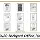 10x20 Backyard Office Plans-TriCityShedPlans