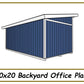 10x20 Backyard Office Plans-TriCityShedPlans