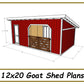 12x20 Goat Shed Plans-TriCityShedPlans