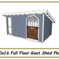 10x16 Goat Shed Plans w/ Full Floor-TriCityShedPlans