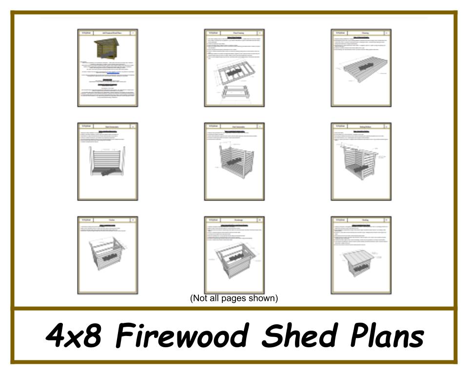 Firewood shed plans discount 4x8