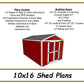 Custom DIY 10x16 Shed Plans