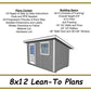 8x12 Lean To Shed Plans-TriCityShedPlans