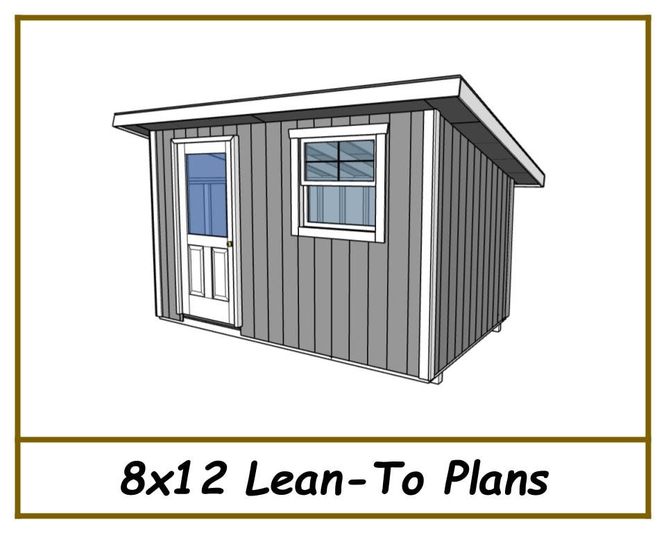 8x12 Lean To Shed Plans-TriCityShedPlans