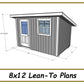 8x12 Lean To Shed Plans-TriCityShedPlans