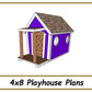 4x8 Playhouse Plans-TriCityShedPlans