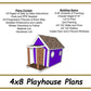 4x8 Playhouse Plans-TriCityShedPlans