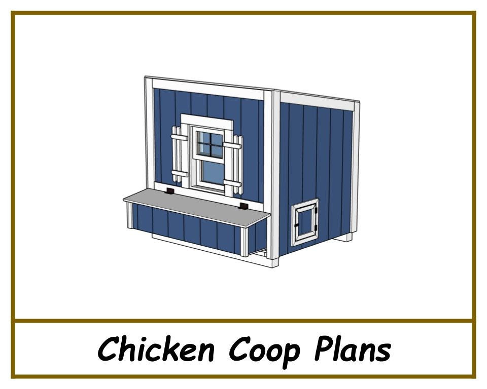 4x5 Chicken Coop Plans-TriCityShedPlans