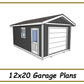 12x20 Garage Plans-TriCityShedPlans